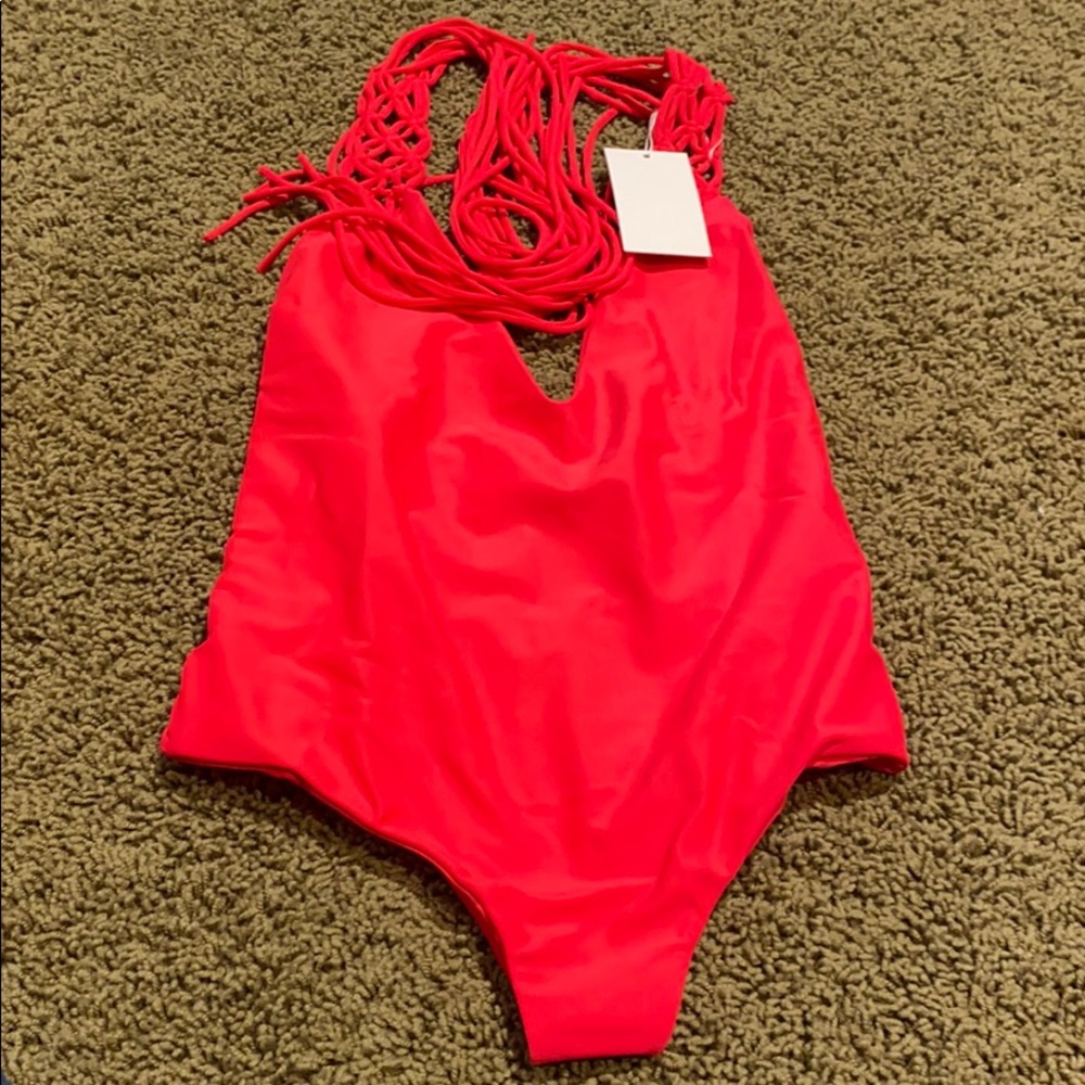 NWT mikoh one piece red traditional style so cute